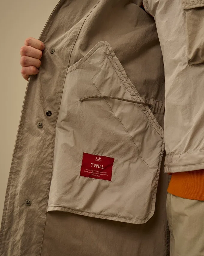 Twill Fishtail Lens Car Coat