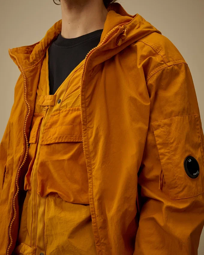 Twill Hooded Lens Jacket
