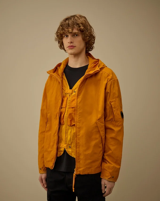 Twill Hooded Lens Jacket