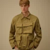 Twill Zip Lens Jacket