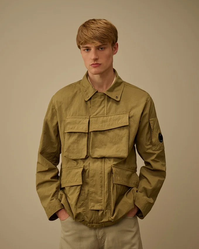 Twill Zip Lens Jacket