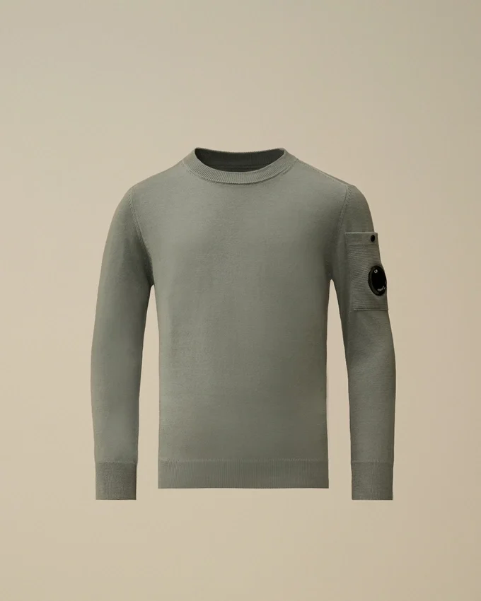 U16 Cotton Crewneck Lens Sweater