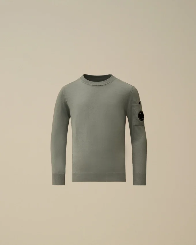 U16 Cotton Crewneck Lens Sweater