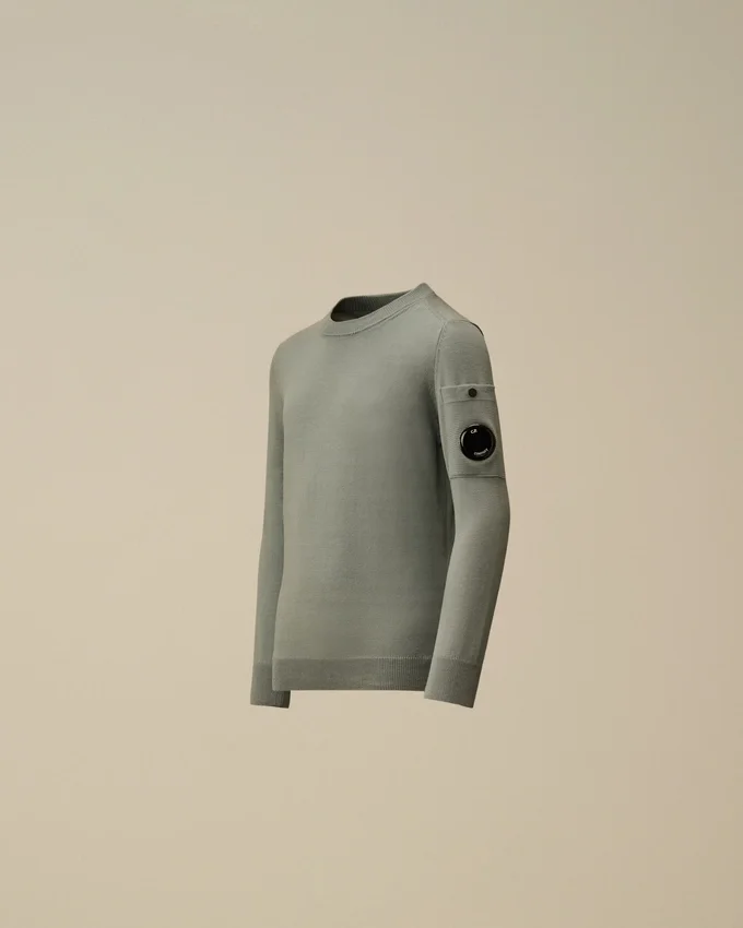 U16 Cotton Crewneck Lens Sweater