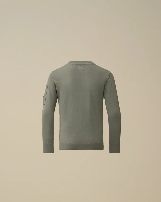 U16 Cotton Crewneck Lens Sweater