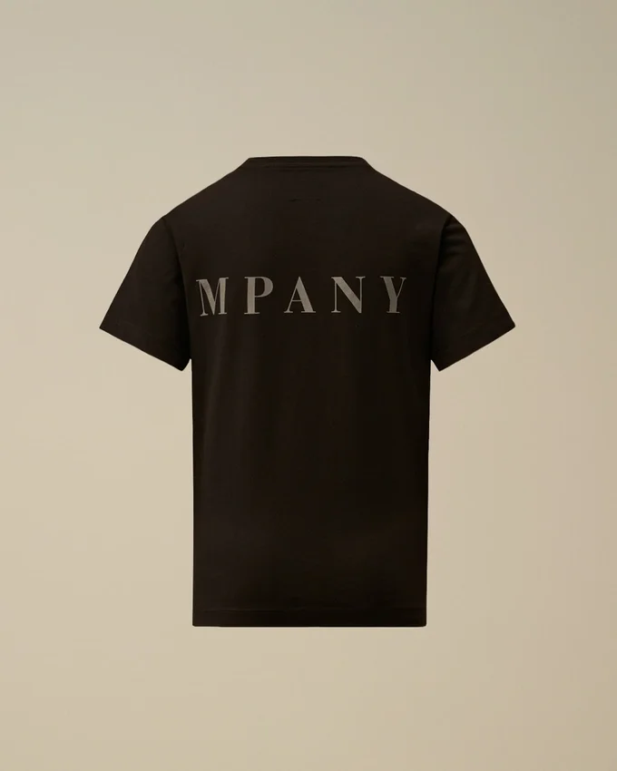 U16 Cotton Jersey 30/1 Short Sleeve Chest-Back Logo T-Shirt