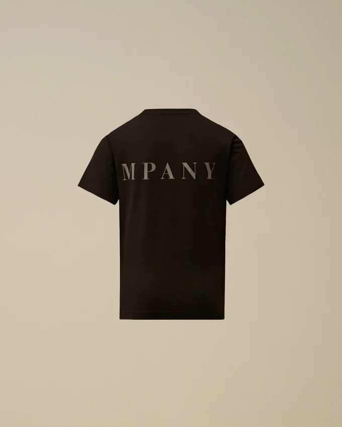 U16 Cotton Jersey 30/1 Short Sleeve Chest-Back Logo T-Shirt