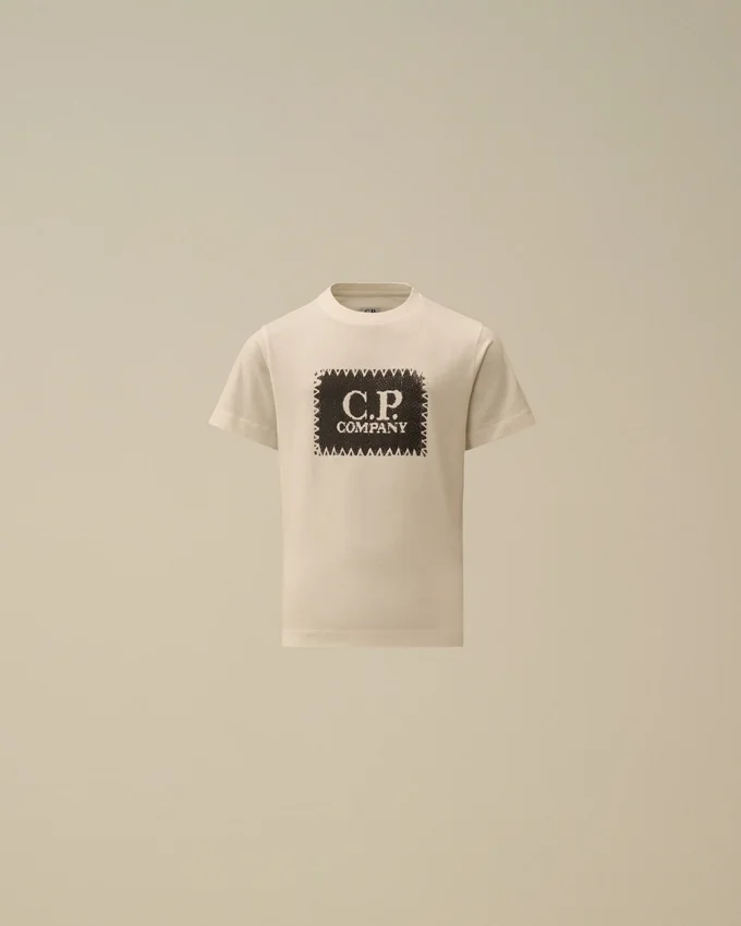 U16 Cotton Jersey 30/1 Short Sleeve Logo Label T-Shirt