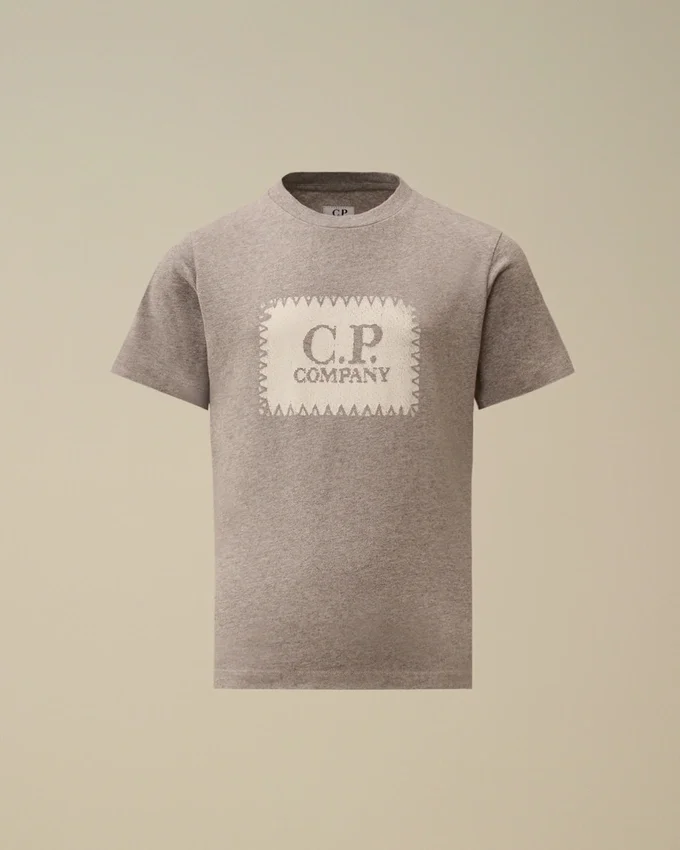 U16 Cotton Jersey 30/1 Short Sleeve Logo Label T-Shirt