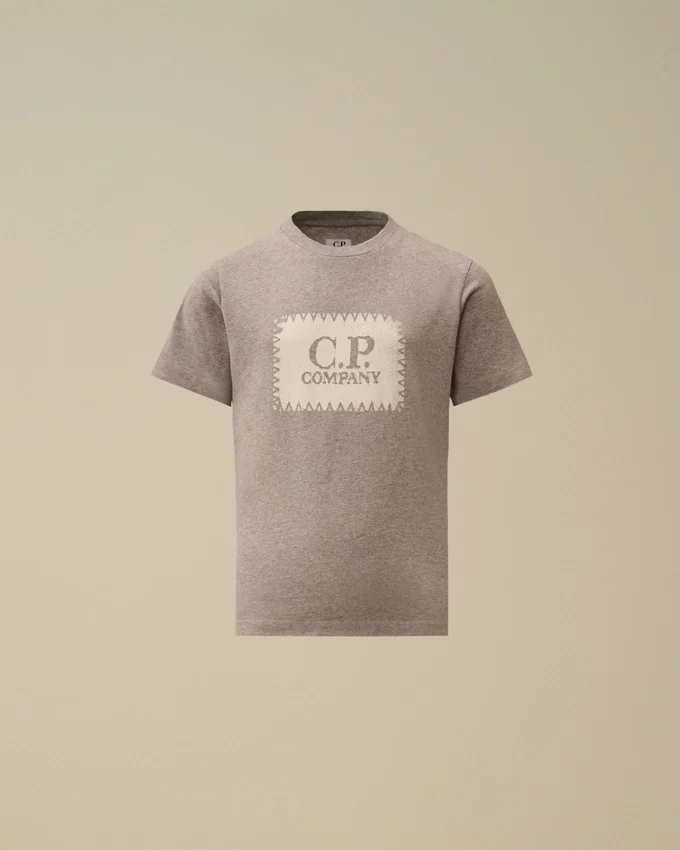 U16 Cotton Jersey 30/1 Short Sleeve Logo Label T-Shirt