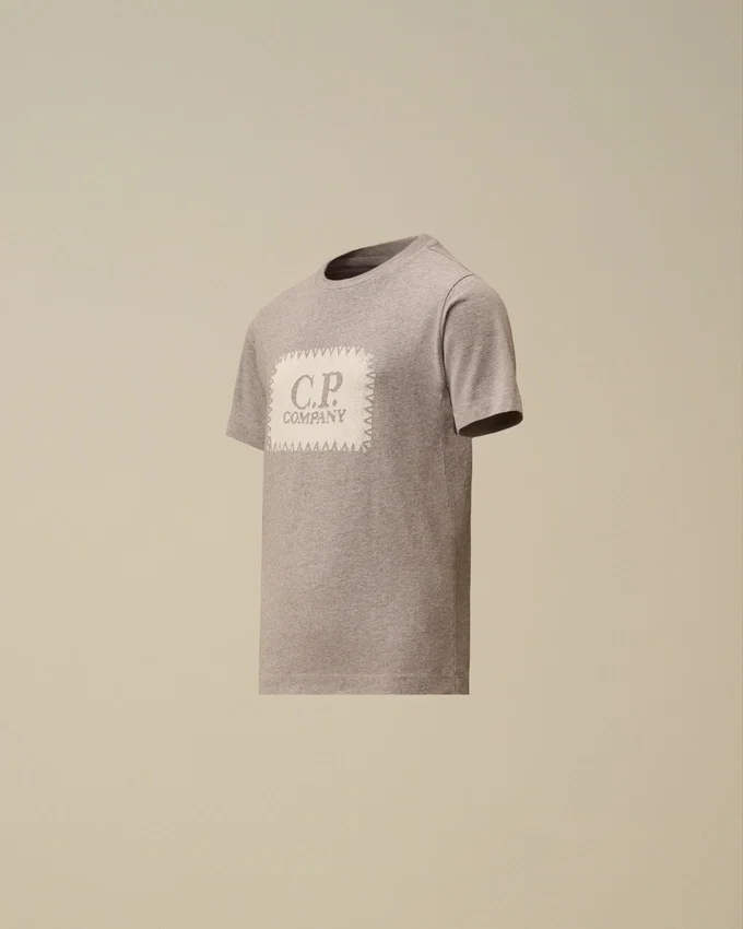 U16 Cotton Jersey 30/1 Short Sleeve Logo Label T-Shirt
