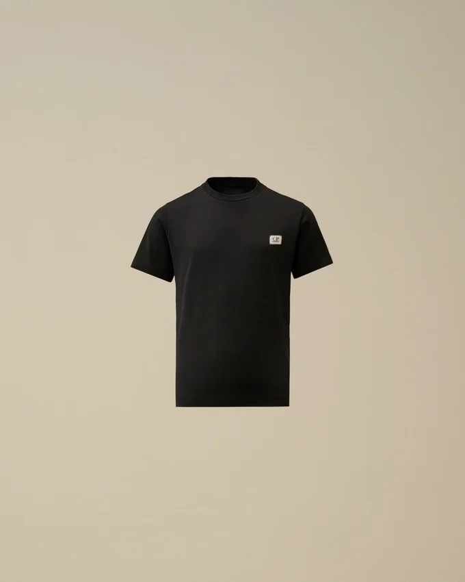 U16 Cotton Jersey 30/1 Short Sleeve Logo Patch T-Shirt
