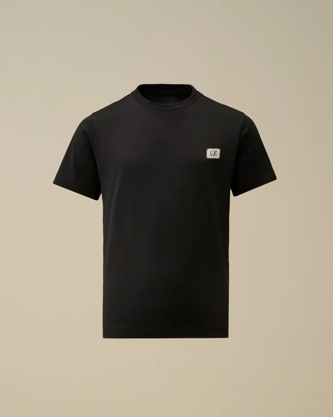 U16 Cotton Jersey 30/1 Short Sleeve Logo Patch T-Shirt