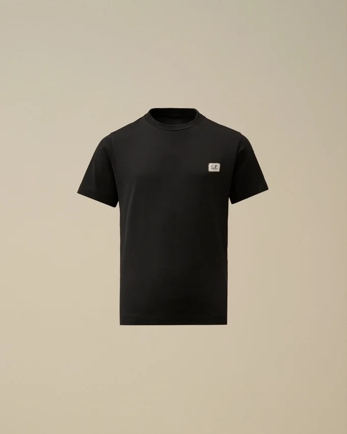 U16 Cotton Jersey 30/1 Short Sleeve Logo Patch T-Shirt