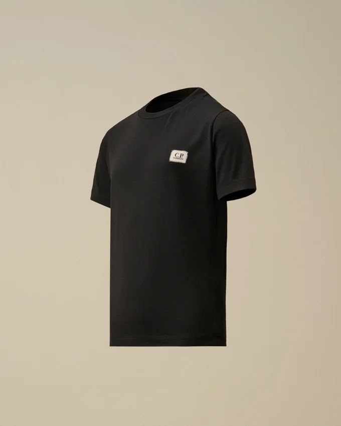 U16 Cotton Jersey 30/1 Short Sleeve Logo Patch T-Shirt