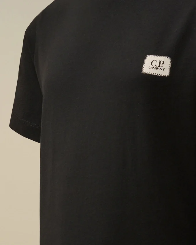 U16 Cotton Jersey 30/1 Short Sleeve Logo Patch T-Shirt