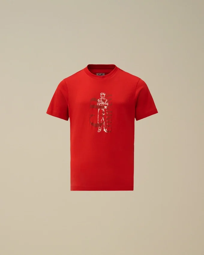 U16 Cotton Jersey 30/1 Short Sleeve Logo T-Shirt