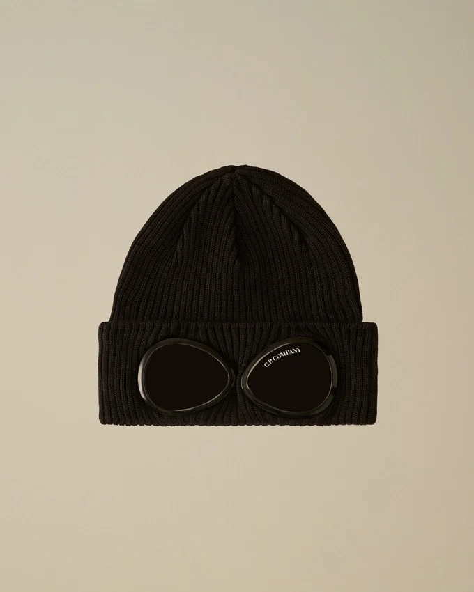 U16 Cotton Knitted Goggle Beanie