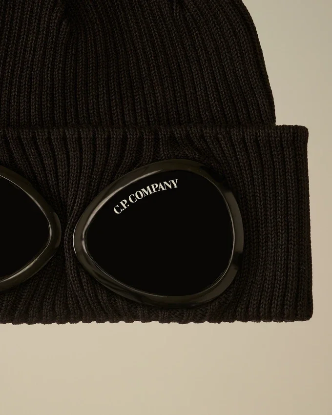 U16 Cotton Knitted Goggle Beanie