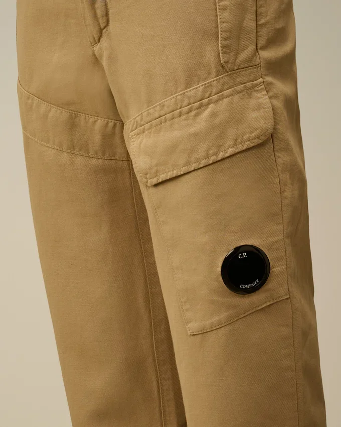 U16 Cotton/Linen Cargo Lens Pants