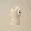 U16 Cotton Popeline Short Sleeve Button Lens Shirt
