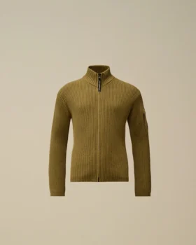 U16 Cotton Zipped Lens Cardigan