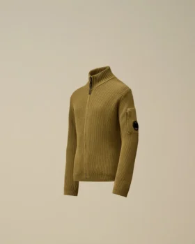 U16 Cotton Zipped Lens Cardigan