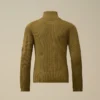 U16 Cotton Zipped Lens Cardigan