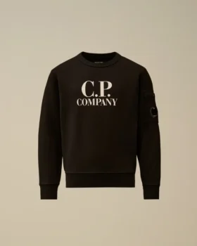 U16 Diagonal Fleece Crewneck Logo Sweatshirt