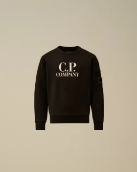 U16 Diagonal Fleece Crewneck Logo Sweatshirt