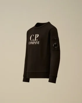 U16 Diagonal Fleece Crewneck Logo Sweatshirt