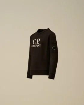 U16 Diagonal Fleece Crewneck Logo Sweatshirt