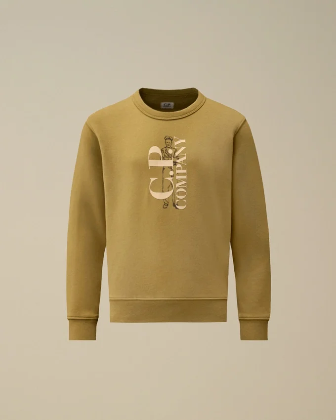 U16 Diagonal Fleece Crewneck Sweatshirt