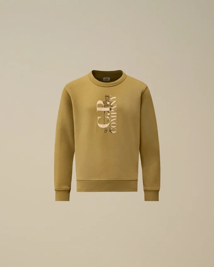 U16 Diagonal Fleece Crewneck Sweatshirt