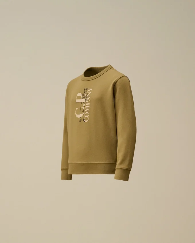 U16 Diagonal Fleece Crewneck Sweatshirt