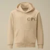 U16 Diagonal Fleece Zip Hooded Sweatshirt