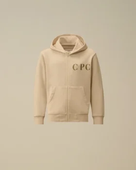 U16 Diagonal Fleece Zip Hooded Sweatshirt