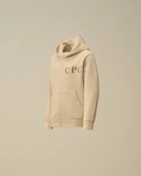 U16 Diagonal Fleece Zip Hooded Sweatshirt