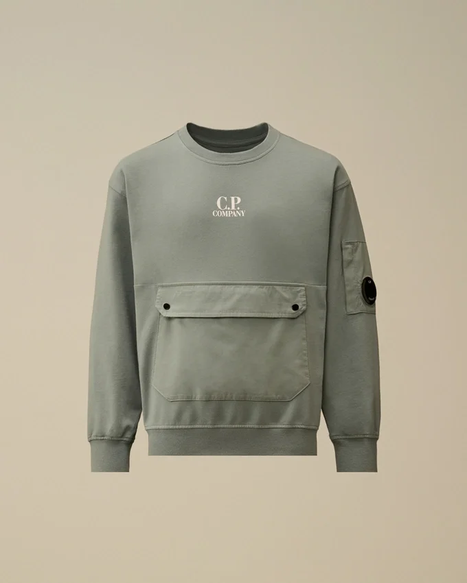 U16 Light Fleece Mixed Crewneck Lens Sweatshirt