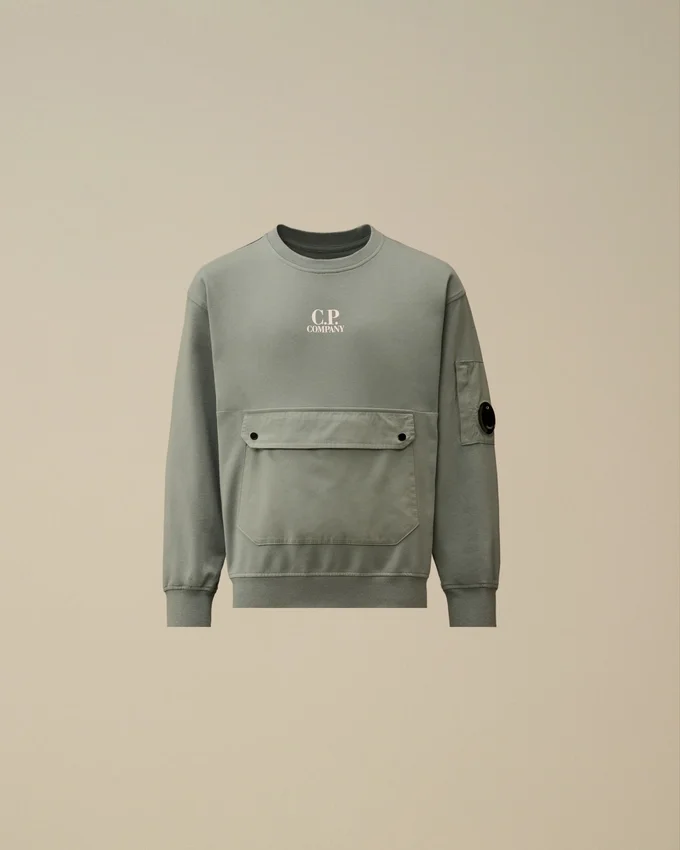 U16 Light Fleece Mixed Crewneck Lens Sweatshirt