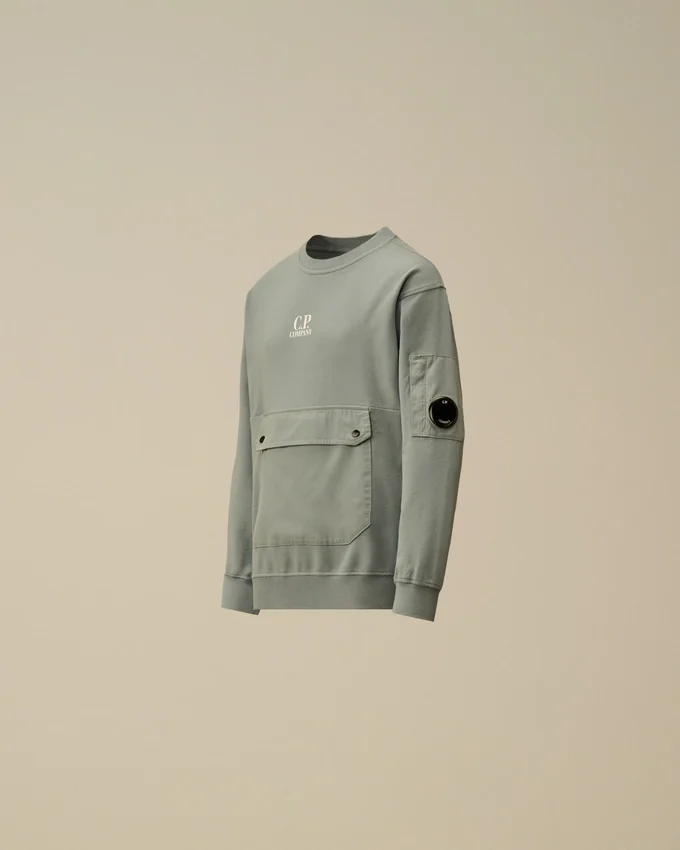 U16 Light Fleece Mixed Crewneck Lens Sweatshirt