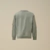 U16 Light Fleece Mixed Crewneck Lens Sweatshirt