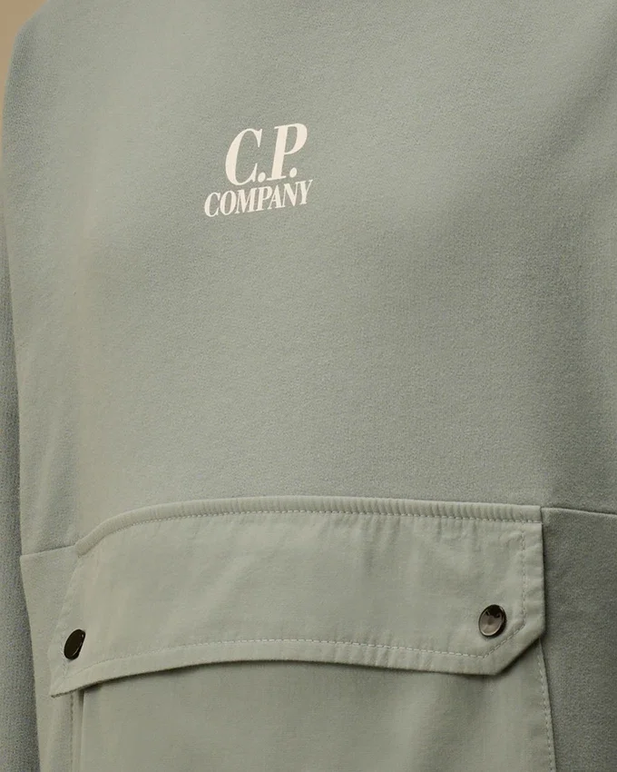 U16 Light Fleece Mixed Crewneck Lens Sweatshirt