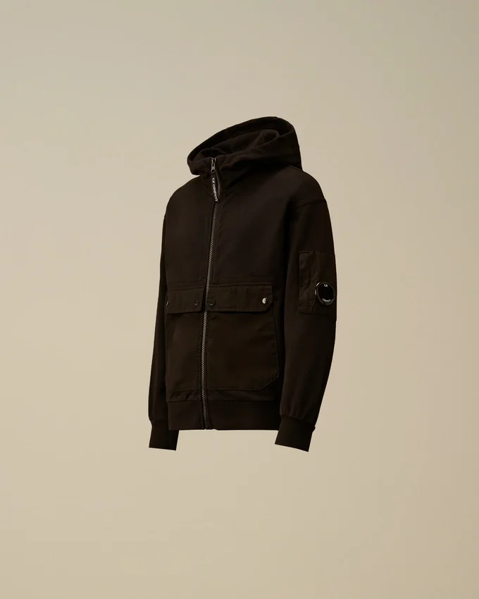 U16 Light Fleece Mixed Hooded Lens Sweatshirt