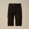 U16 Stretch Gabardine Cargo Lens Shorts