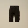 U16 Stretch Gabardine Cargo Lens Shorts