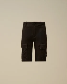 U16 Stretch Gabardine Cargo Lens Shorts