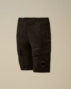 U16 Stretch Gabardine Cargo Lens Shorts