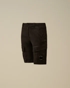 U16 Stretch Gabardine Cargo Lens Shorts