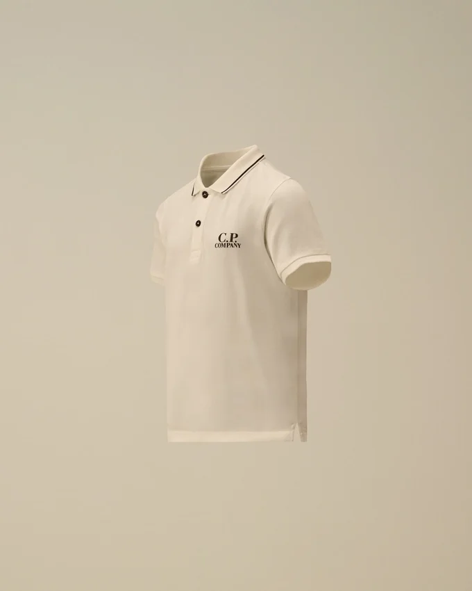 U16 Stretch Piquet Short Sleeve Logo Polo